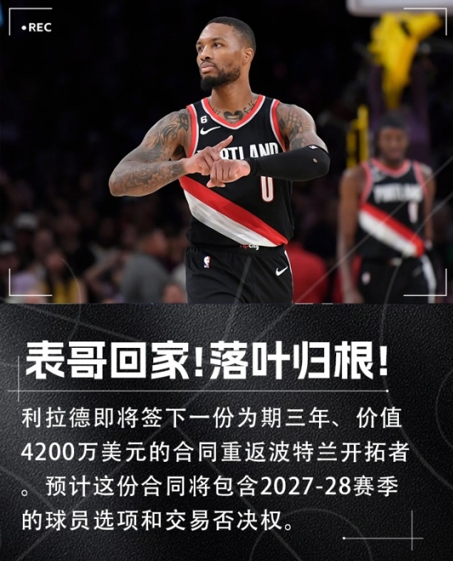 开云体育平台-开拓者逆袭获胜，利拉德再度爆发